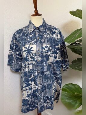 Men’s Hibiscus Aloha Button Shirt